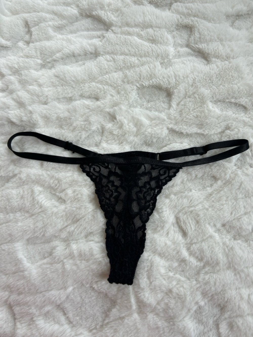 Hustler Lace Thong Panty OS